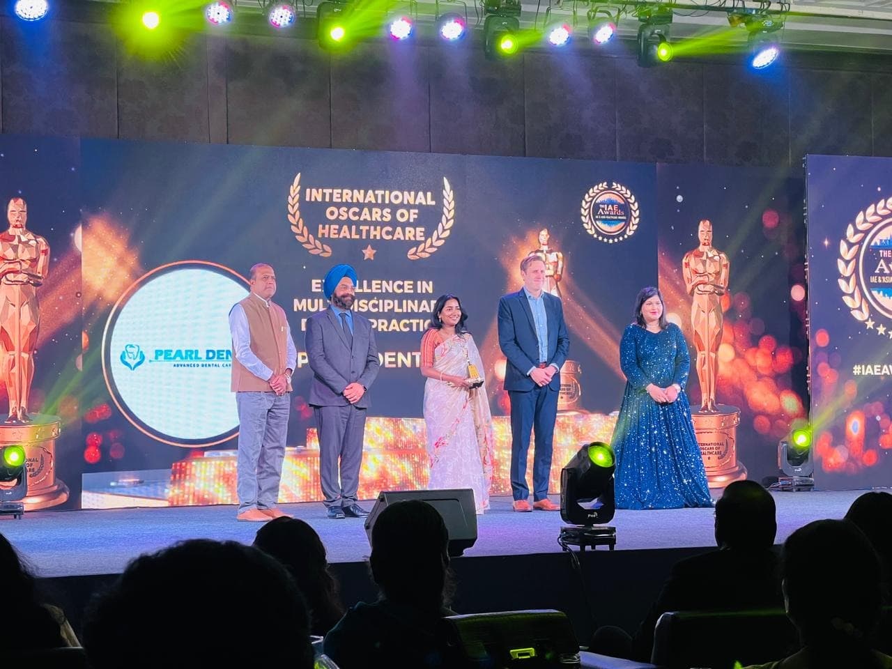 Best multi specialty dental clinic award by International Academy of Excellence awards -Asia series - The international Oscars of health care